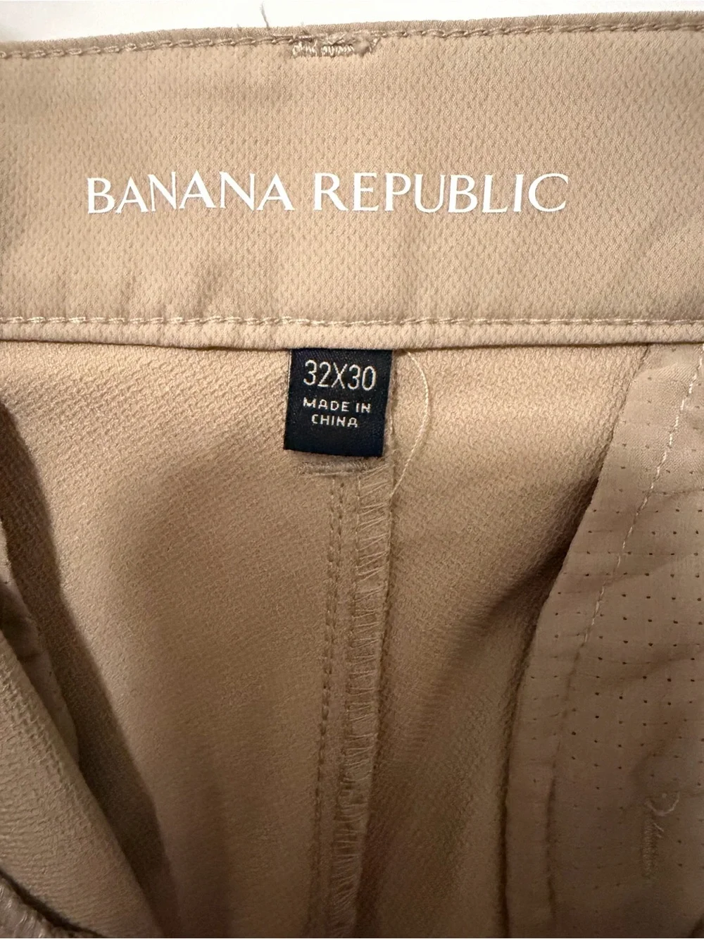 Banana Republic Men's Khaki Chinos - Tan sport fabric